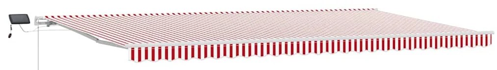 Toldo 600x300 cm with Manual Vermelho e branco 600 × 300 cm