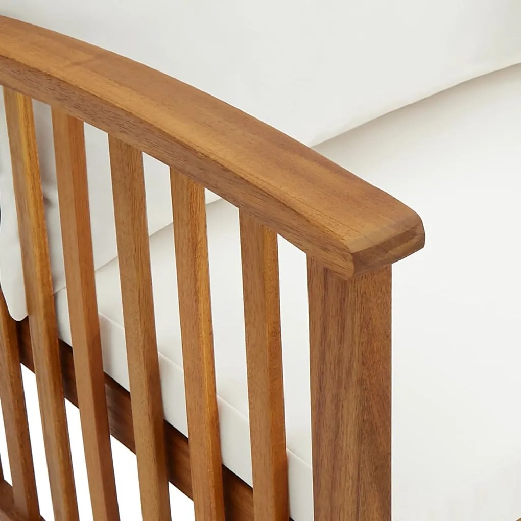 5 pcs conjunto lounge de jardim com almofadões acácia maciça