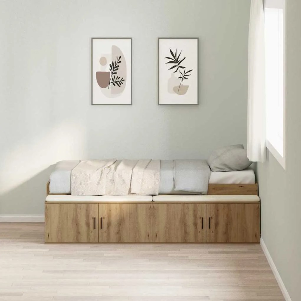 Estrutura de Cama Carvalho Artesanal 90 x 200 cm