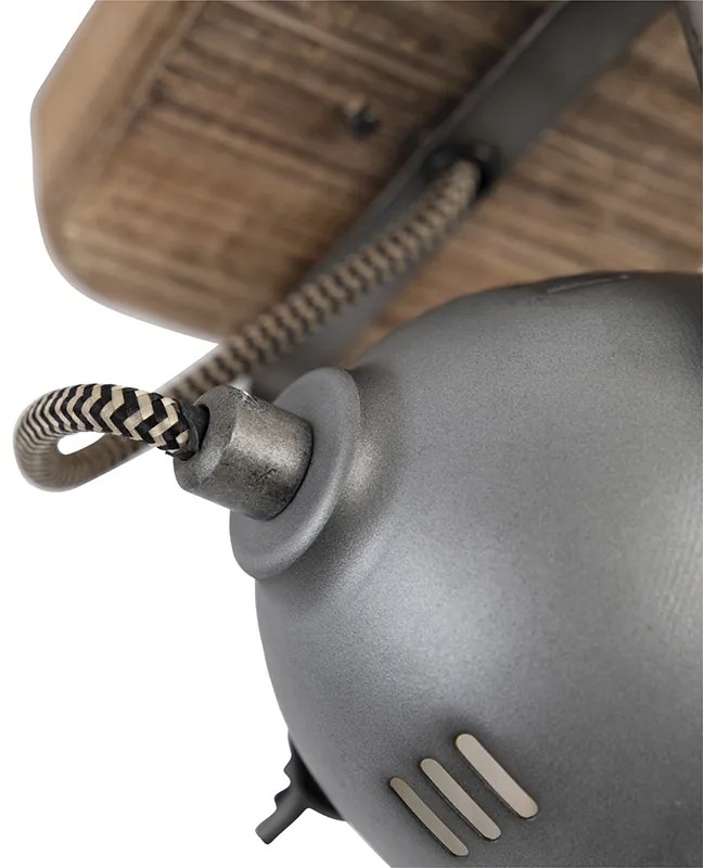 Projetores industriais em aço com madeira inclinável - Emado