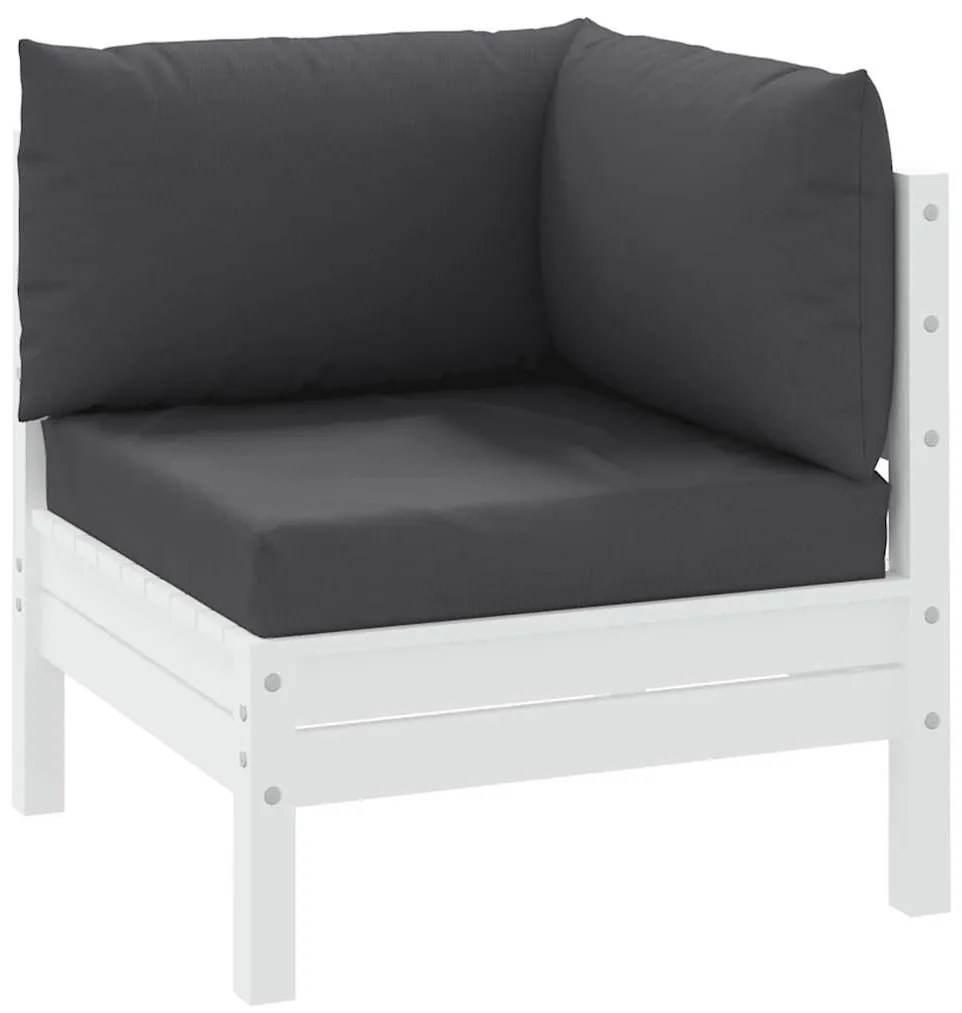 Almofadões de paletes 3 pcs tecido oxford antracite