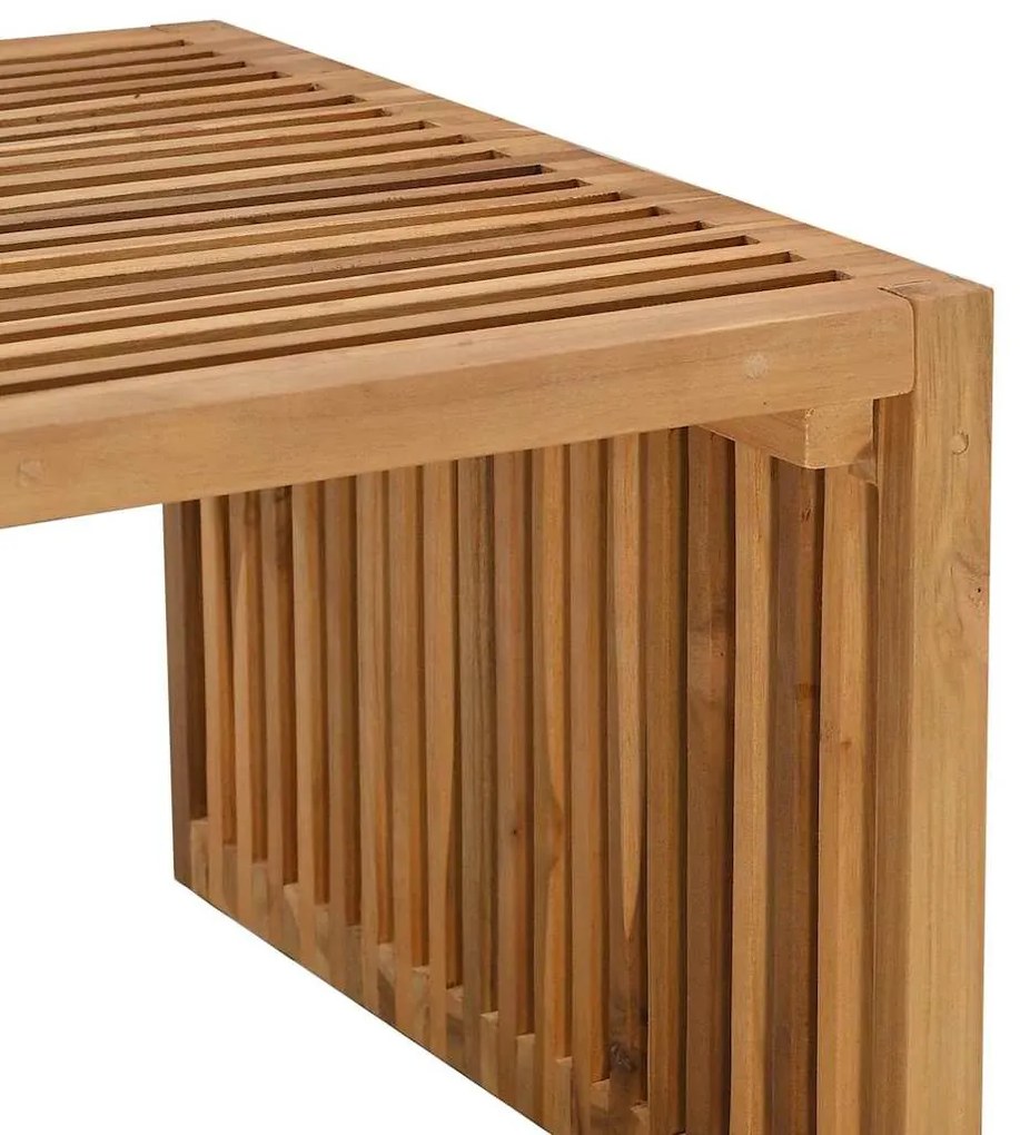 Mesa Lateral do Jardim 110x55x35,5 cm Madeira Maciça Teca