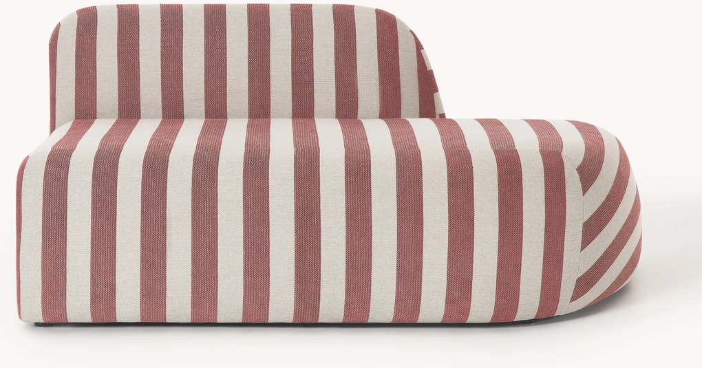 Módulo com chaise longue às riscas Wolke