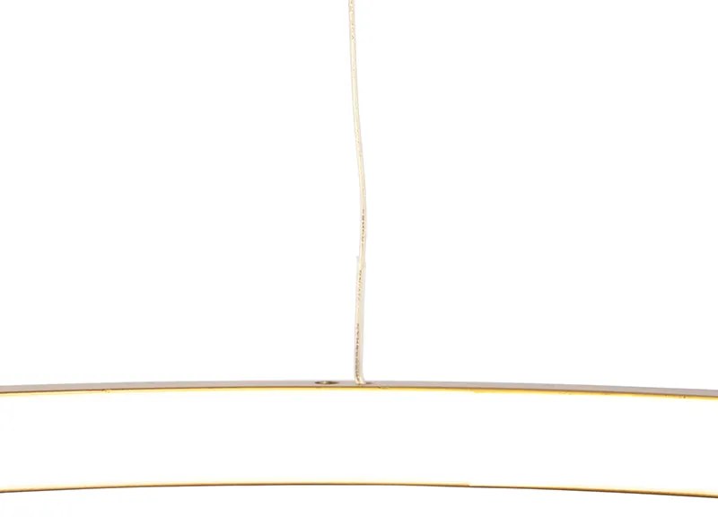 Candeeiro de suspensão moderno em anel dourado 40 cm com LED - Anella Moderno