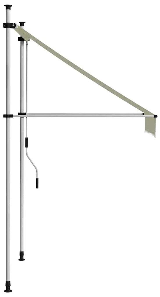 Toldo retrátil manual 100 cm creme