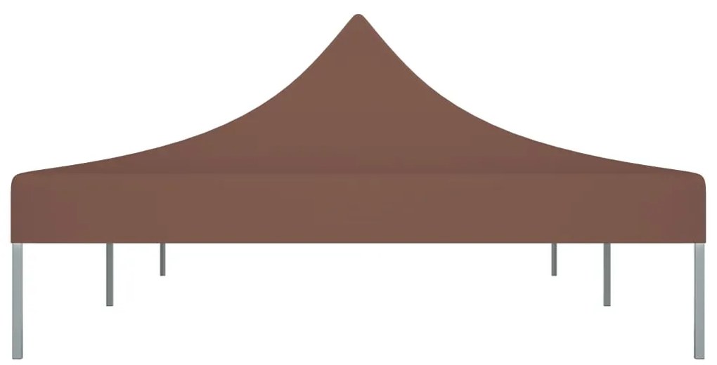 Teto para tenda de festas 6x3 m 270 g/m² castanho