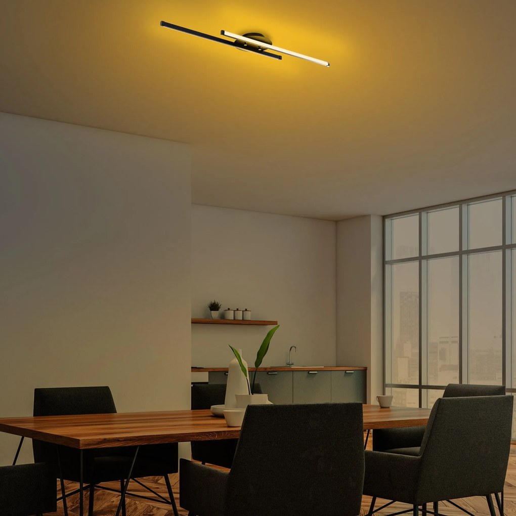 Chandelier Umut – Preto – 86 cm x 5 cm x 17 cm