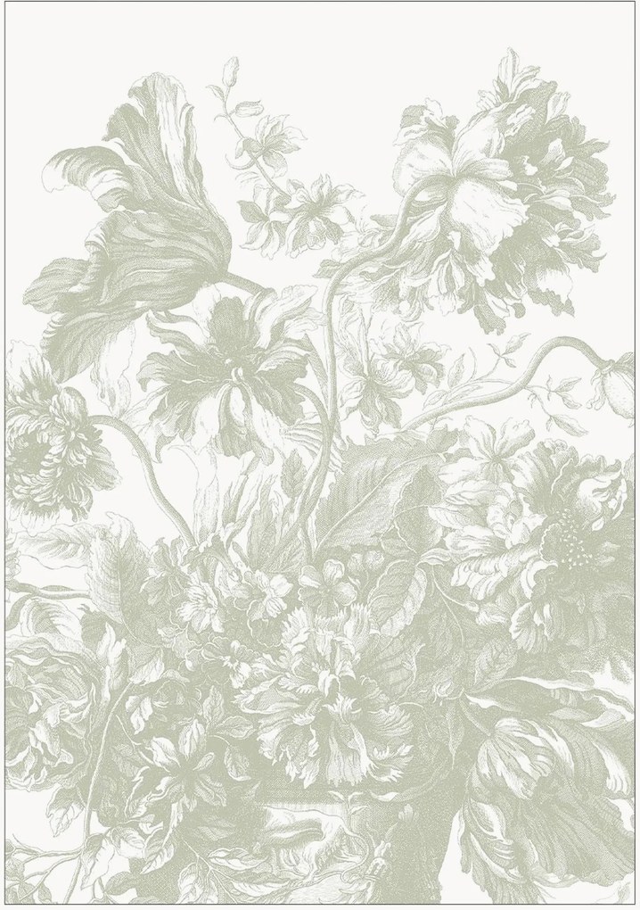Papel de parede Engraved Flowes