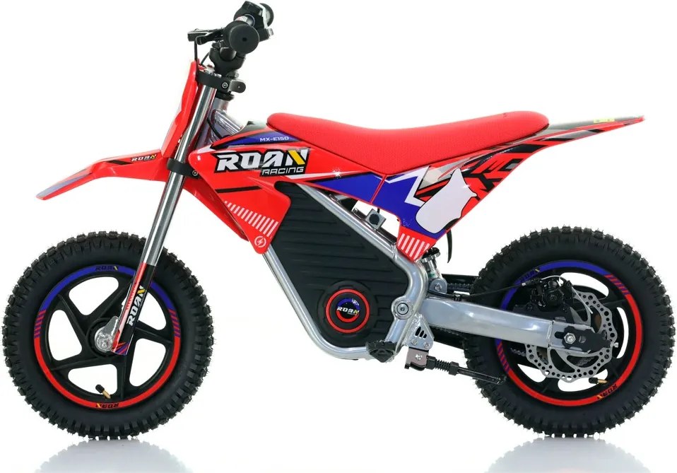 Mini moto eléctrica Warrior 150W MX150 12/12 Até 15 km/h C/ Limitador Vermelha