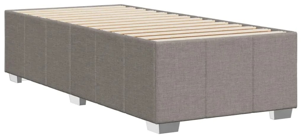 Estrutura cama sem colchão 90x200 cm tecido cinza-acastanhado