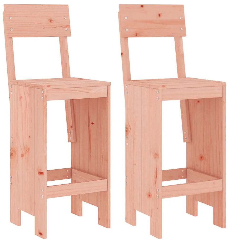 3 pcs conjunto de bar para jardim madeira de douglas maciça