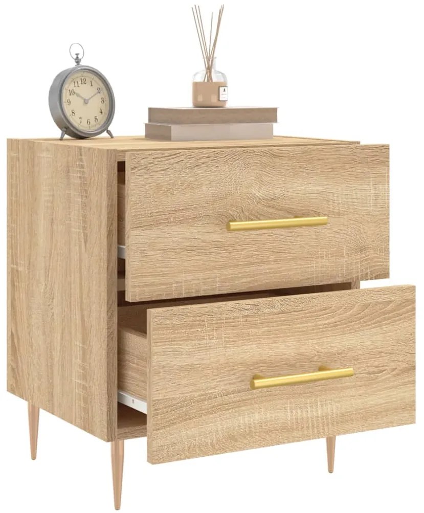 Mesa cabeceira 40x35x47,5 cm derivados madeira carvalho sonoma