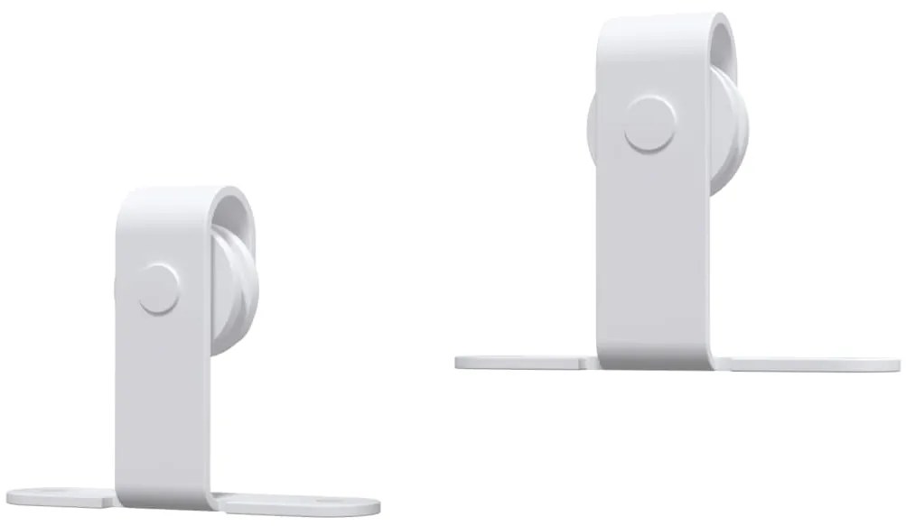 Mini kit para armário deslizante aço carbono 200 cm branco