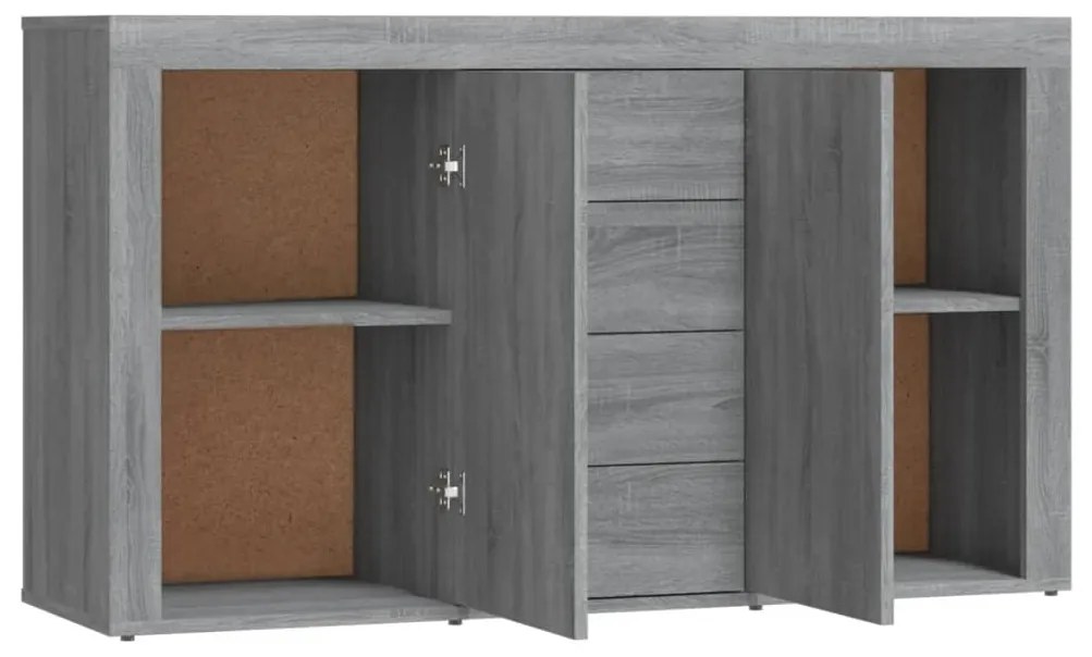 Aparador 120x36x69 cm derivados de madeira cinzento sonoma