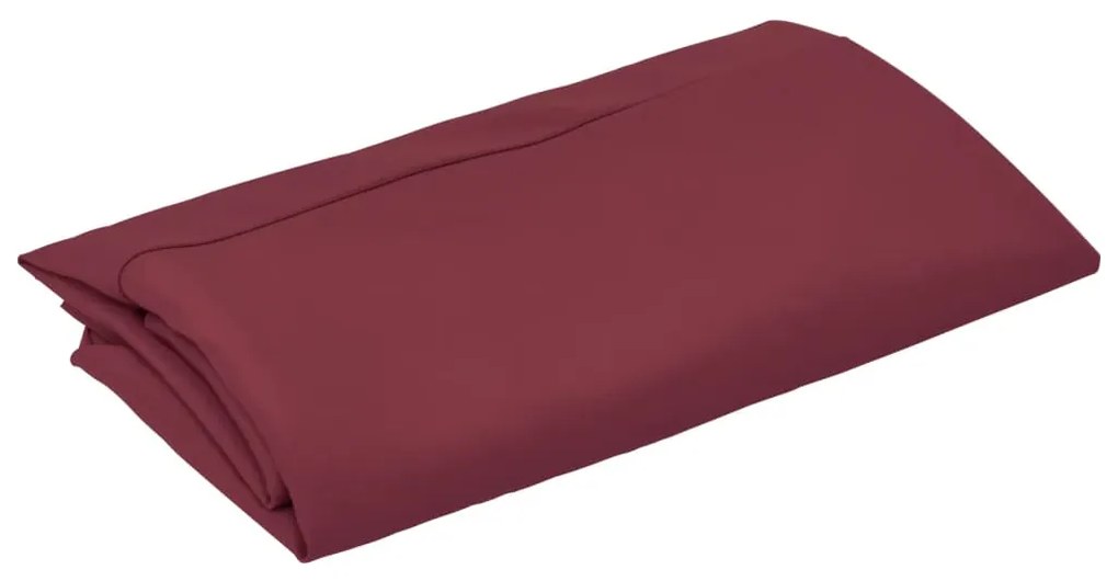 Tecido de substituição p/ guarda-sol exterior 300 cm bordô