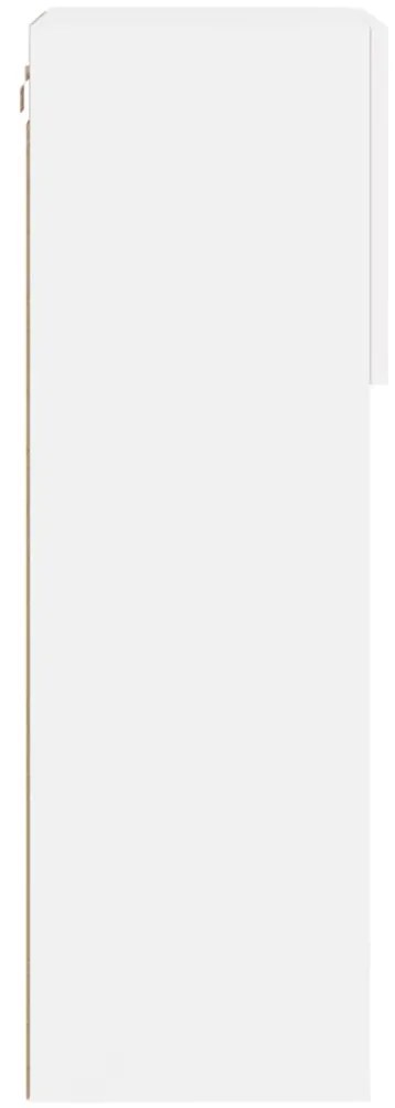 Móvel de TV com luzes LED 40,5x30x90 cm branco