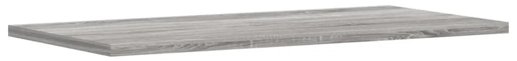 Prateleiras de parede 4pcs derivados de madeira cinzento sonoma