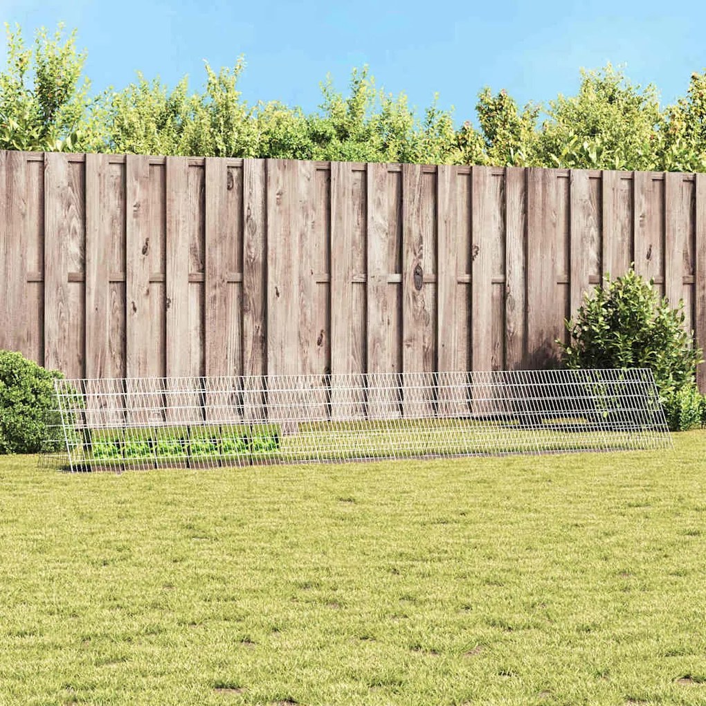 vidaXL Gaiola para Coelhos Prateado 650 x 55 x 55 cm Aço Galvanizado