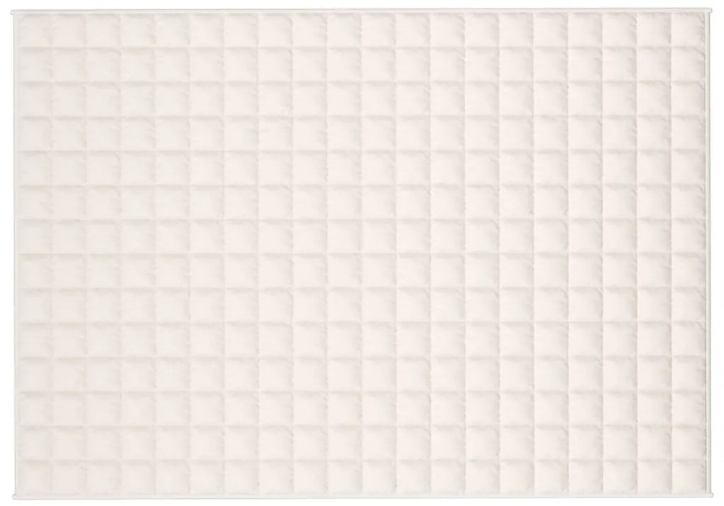 Manta pesada 6 kg 138x200 cm tecido creme-claro