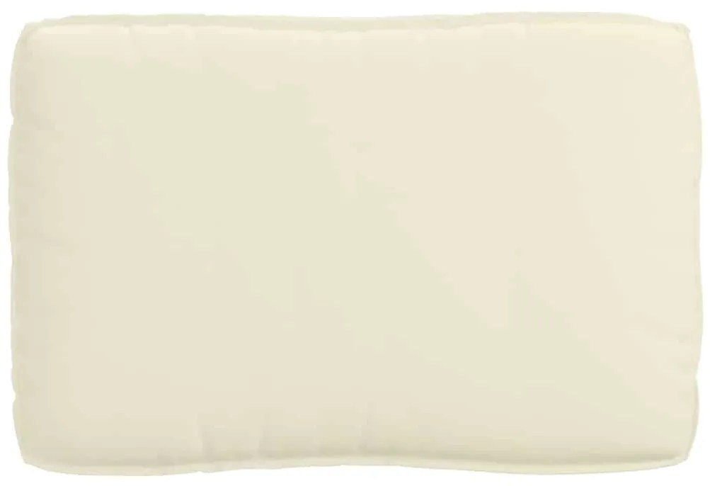 Cushion para Palete para Assento Creme 120x80x12 cm Tecido Oxford