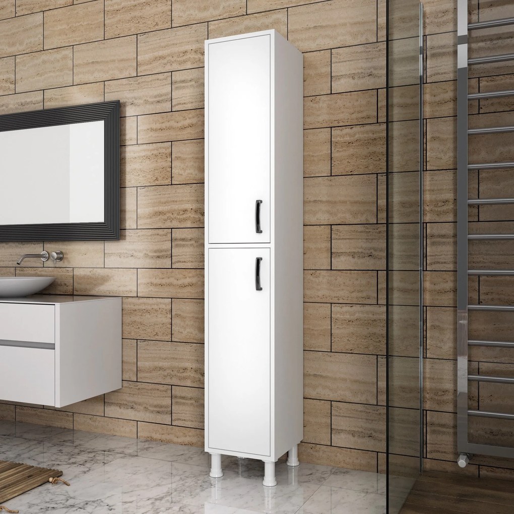 Armário Multiusos M1 – Branco – 33,3 cm x 191 cm x 35,8 cm