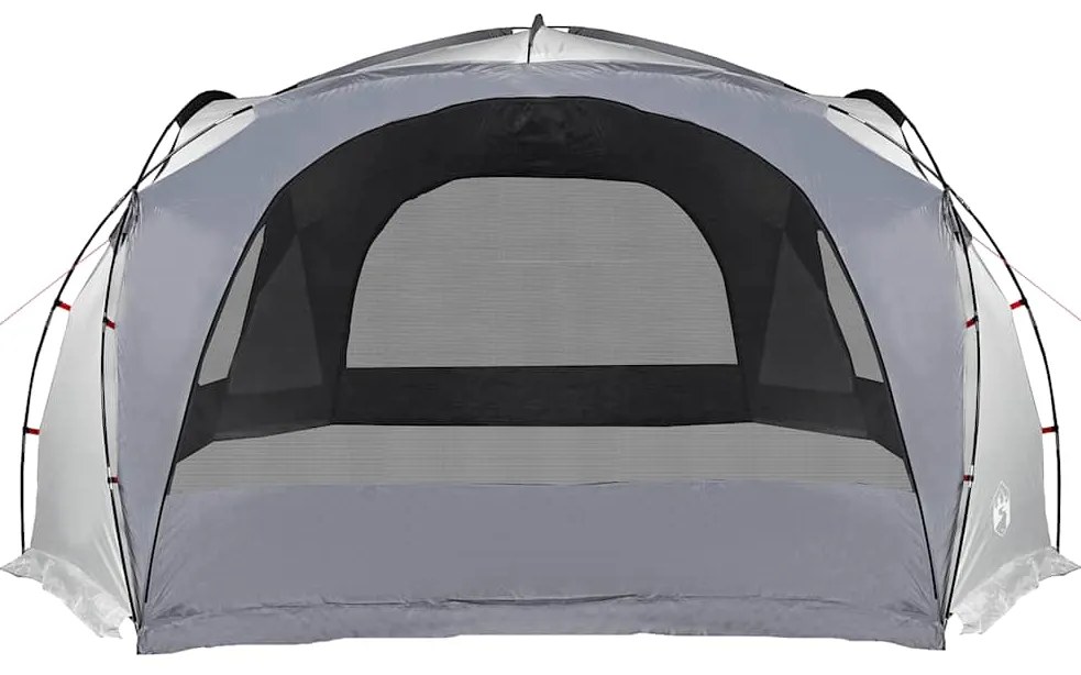 Tenda de festas impermeável branco e cinzento