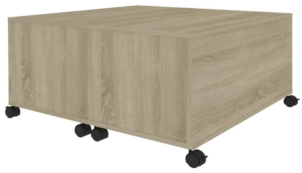 Mesa de centro 75x75x38 cm contraplacado carvalho sonoma