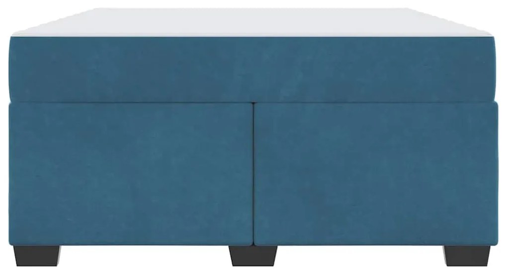 Estrutura da Cama Outros Azul escuro 160 x 200 cm Veludo