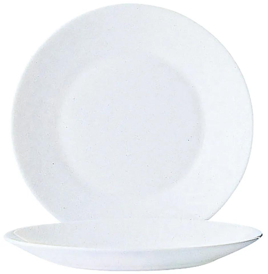 Prato de Sobremesa Arcoroc Restaurant 6 Unidades Branco Vidro (Ø 19,5 cm)