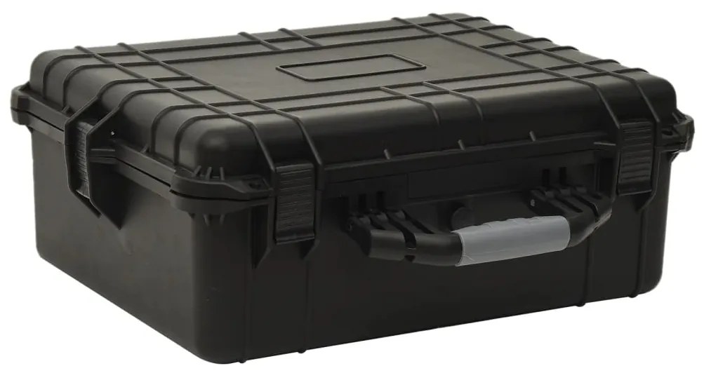 vidaXL Mala de viagem portátil 55x43x21 cm PP preto