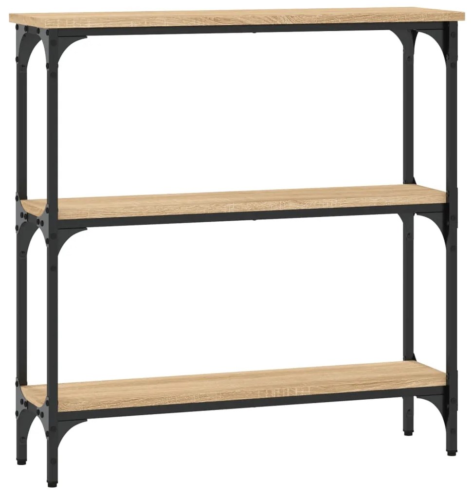 Mesa consola 75x22,5x75 cm derivados de madeira carvalho sonoma