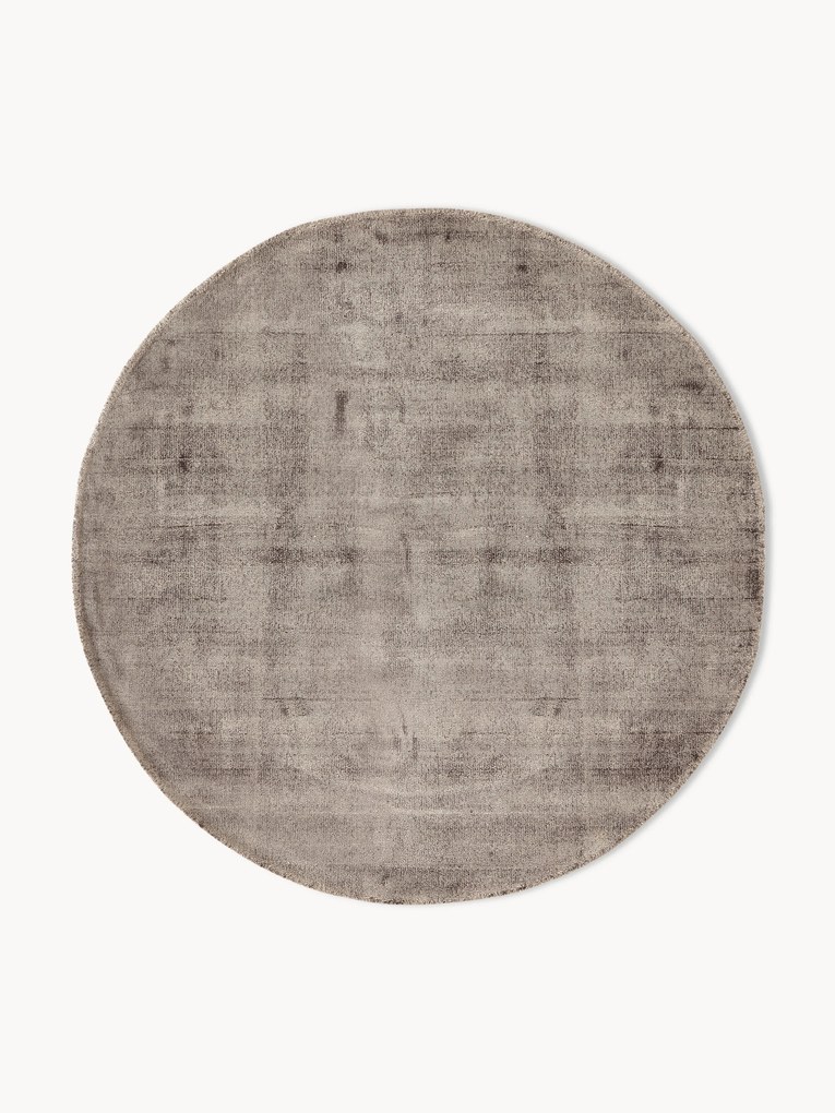 Tapete redondo em viscose artesanal Jane