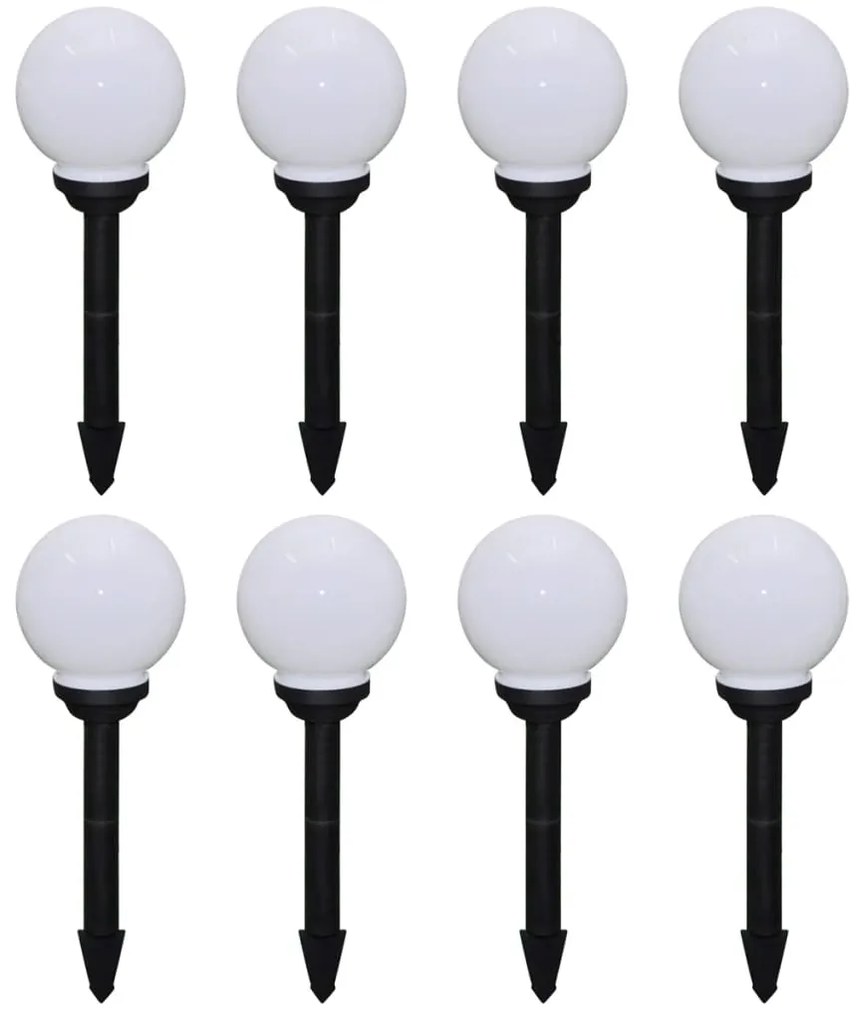 Candeeiros de exterior 8 pcs LED 15 cm com estacas de enterrar