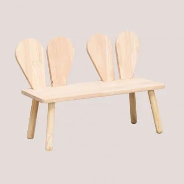 Banco Em Madeira De Pinho Buny Kids Madeira Natural - Sklum