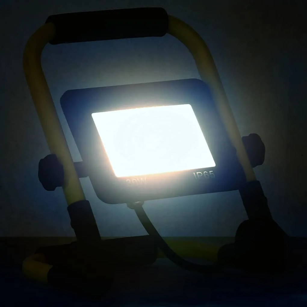 Projetor c/ iluminação LED e pega 30 W branco frio
