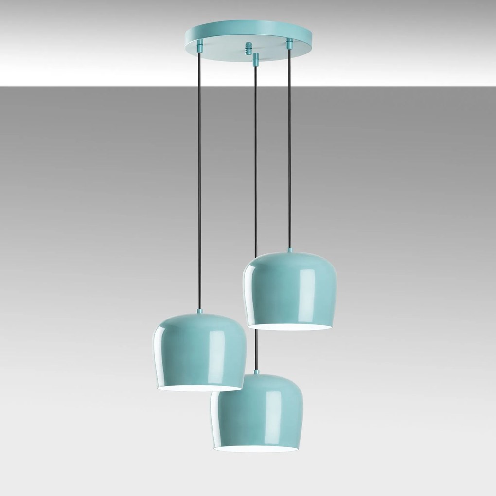 Chandelier Yozgat – Turquesa – Diâmetro 45 cm