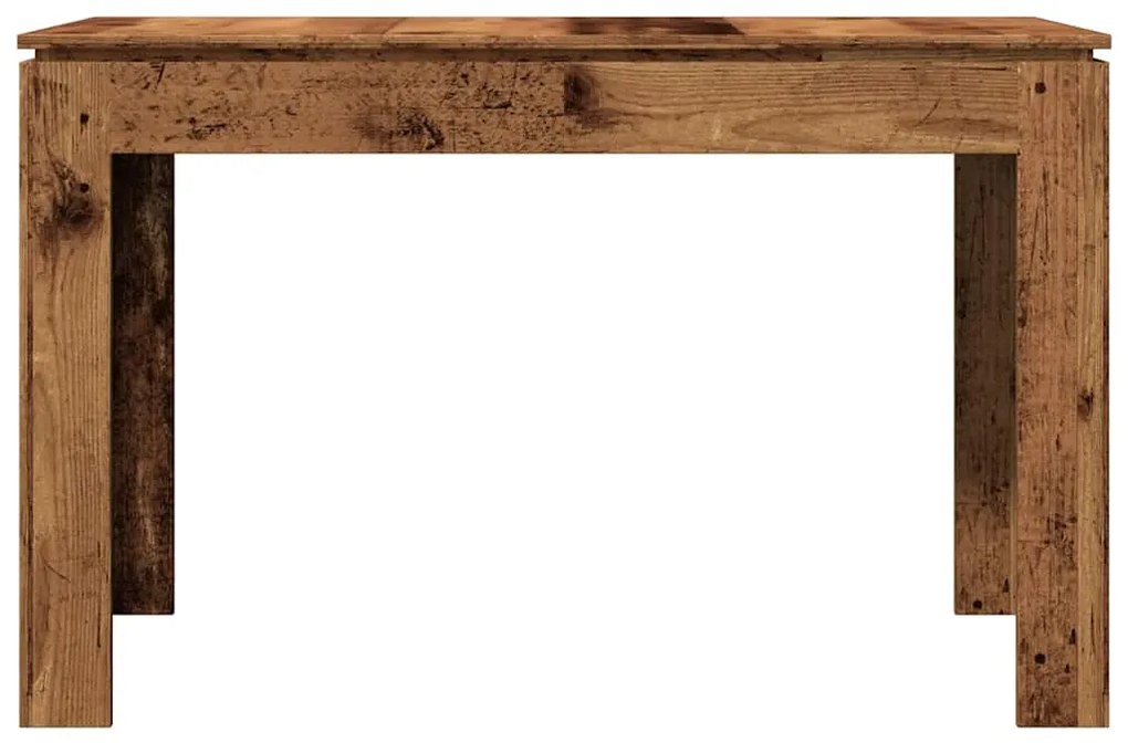 Mesa de jantar 120x60x76 cm derivados de madeira madeira velha