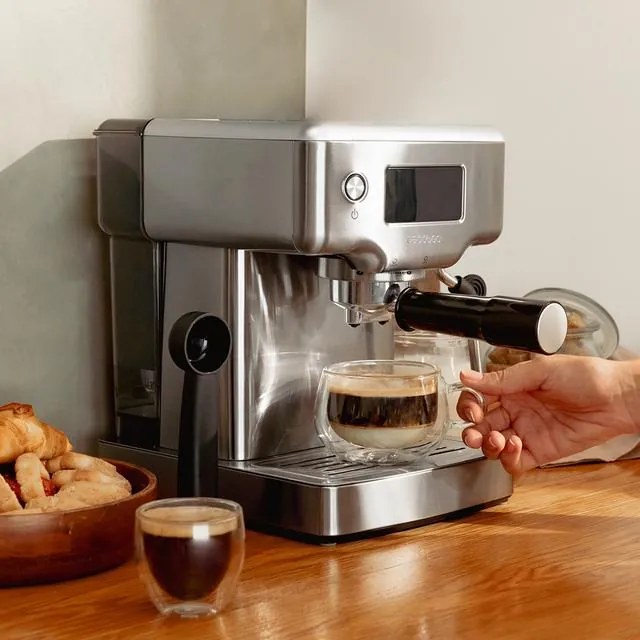 Máquina de café Cecotec Express Power Espresso 20 Barista Compact display digital e termobloco