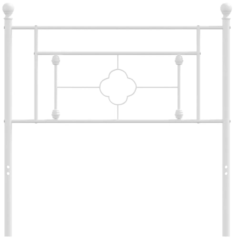 Cabeceira de cama 100 cm metal branco