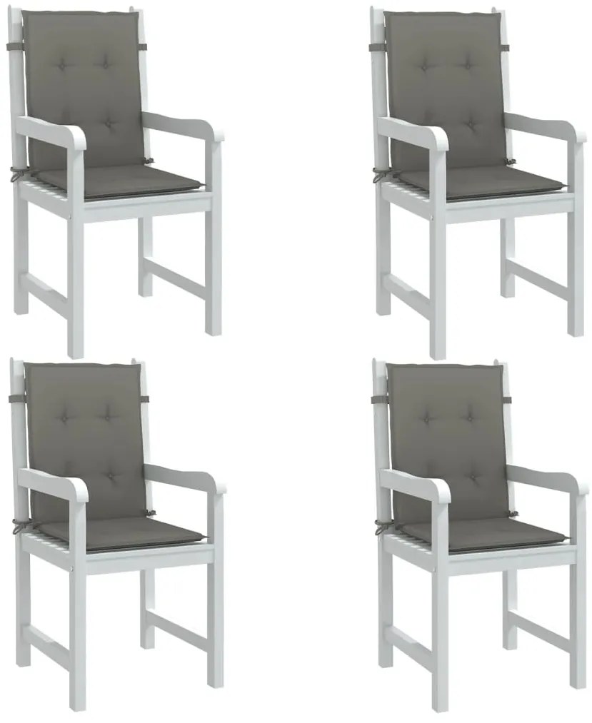 Almofadões lombares cadeiras 4pcs 100x50x4 cm mesclado tecido