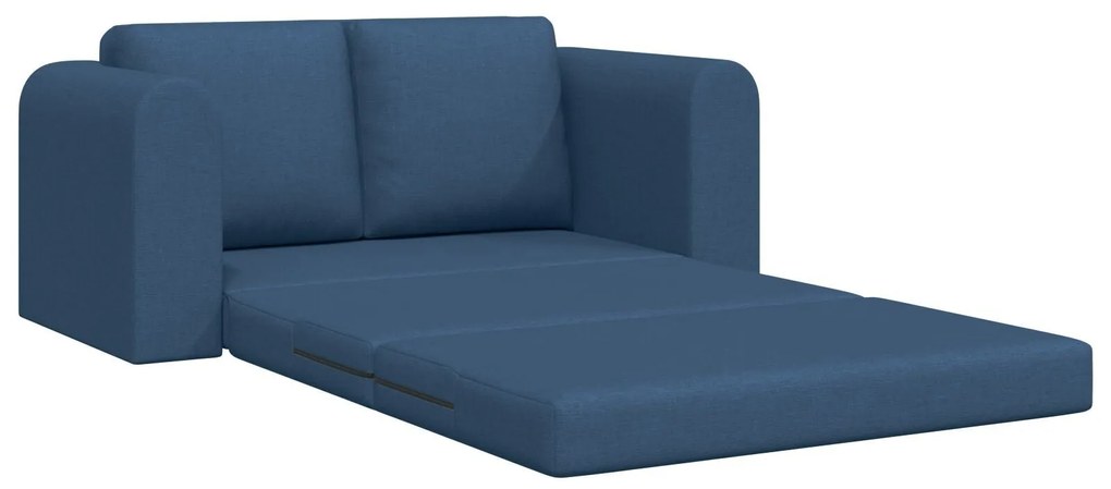 Sofá Cama 2 em 1 Azul 148x71x83 cm Tecido