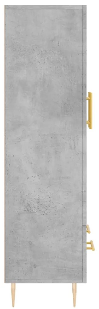 Aparador alto 69,5x31x115 cm derivados de madeira cinza-cimento