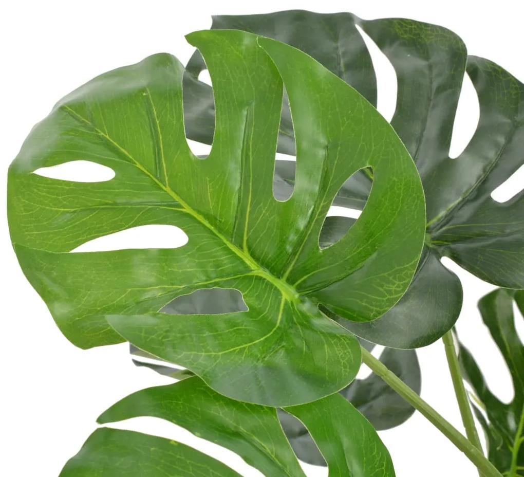 Planta costela-de-adão artificial com vaso 100 cm verde