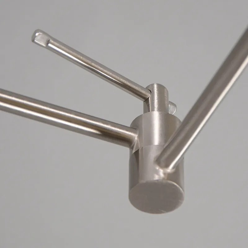 Candeeiro de suspensão em aço com abajur 35cm Taupe ajustável - Blitz Moderno