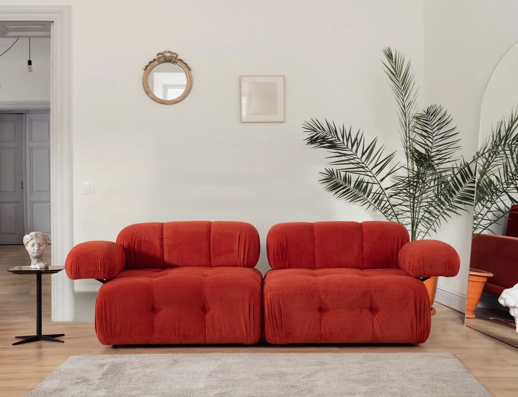 Sofá de 2 Lugares Doblo – Vermelho – 200x100x80 cm