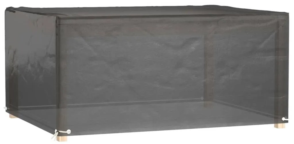Capa p/ mobiliário de jardim 8 ilhós 180x135x80 cm retangular