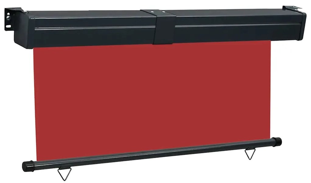 Toldo lateral para varanda 165x250 cm vermelho