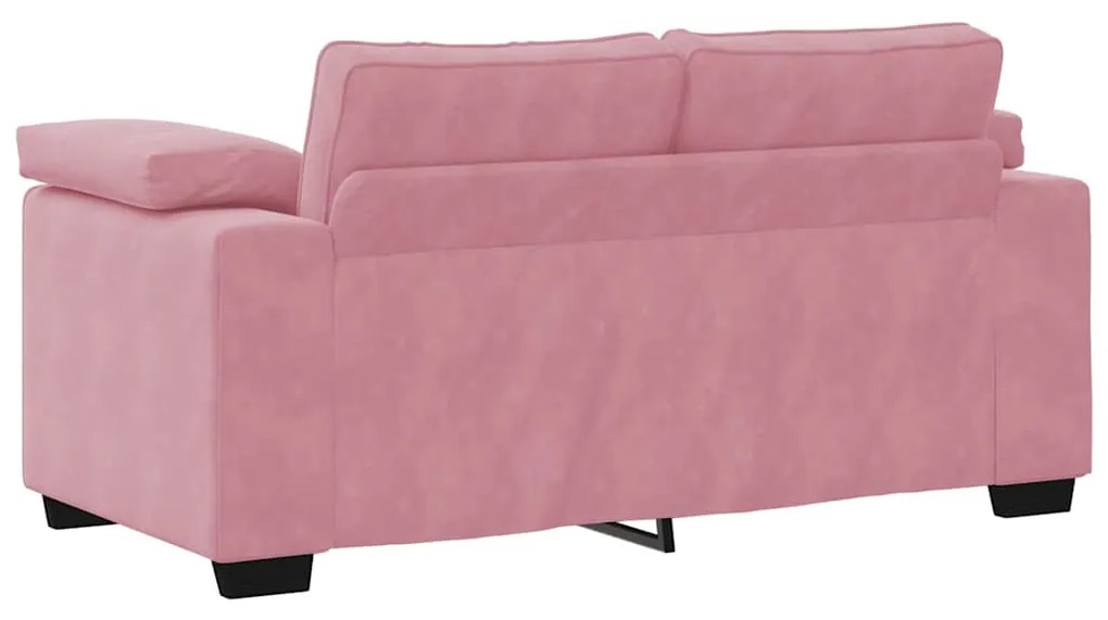 Sofá-luvas 120 cm veludo rosa