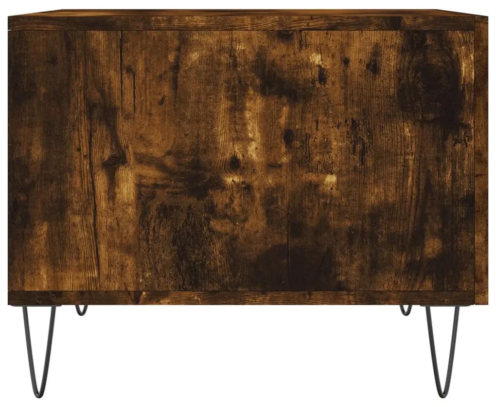 Mesa de centro 50x50x40 cm derivados de madeira carvalho fumado