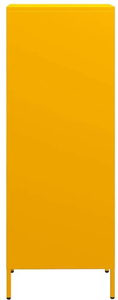 Móvel alto 35x39x103,5 cm aço amarelo mostarda